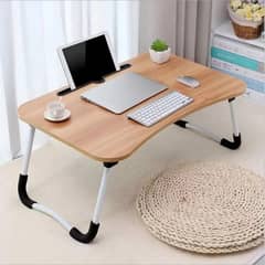Wooden Gaming Laptop Table With Fan For Bed Foldable Stand Ergonomic