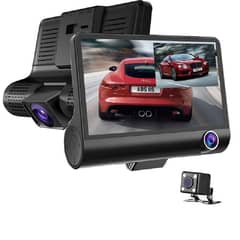 WDR Dashcam 3 Camera Lens Video Car DVR Full HD 1080P 0