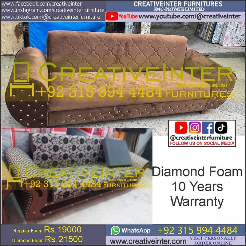 wooden and foam sofa cum bed wholesale furniture home almari shop desk 10