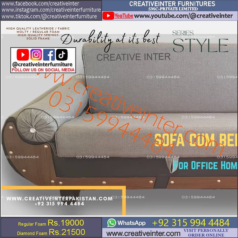 wooden and foam sofa cum bed wholesale furniture home almari shop desk 14