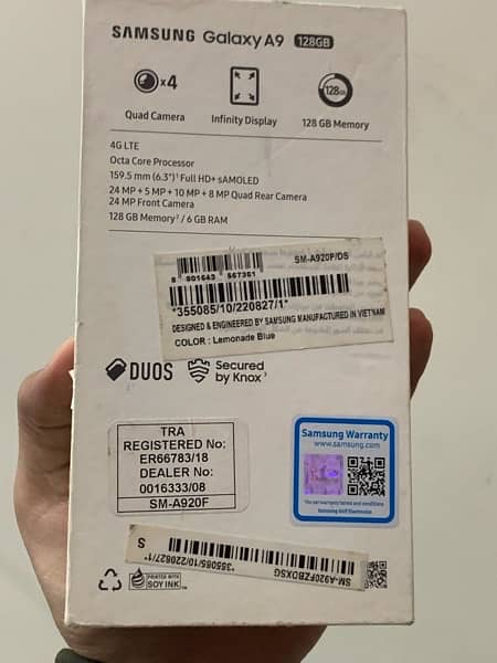 Samsung Galaxy A9 Officially Pta Approved (complete Box) 6