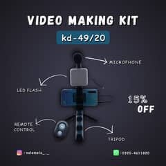 Vlogging kit with light