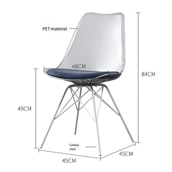 Dining chair, Cafe chair, Restaurants chair, Crystal chair, CHAIR 3