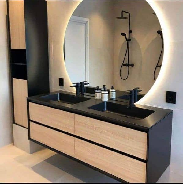 PVC vanity and looking mirror 2