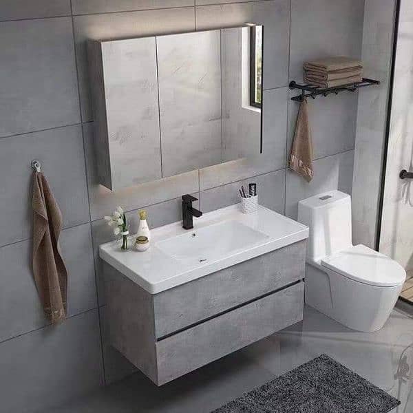 PVC vanity and looking mirror 6