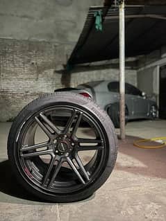 18 inch rim LENSO Staggered Concave 8.5jj 9.5jj for civic