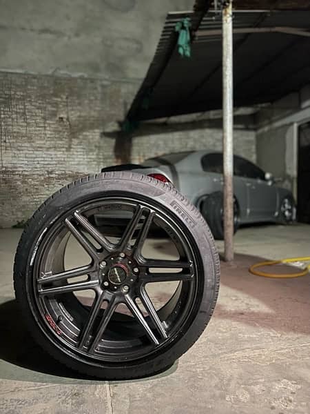 18 inch rim LENSO Staggered Concave 8.5jj 9.5jj for civic 0
