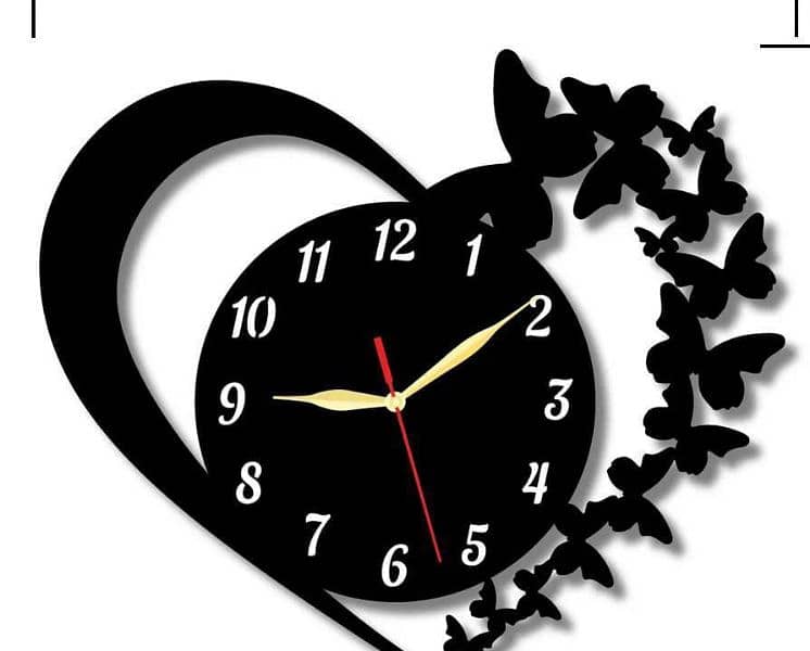 Heart wall clock available at low price with good quality 0