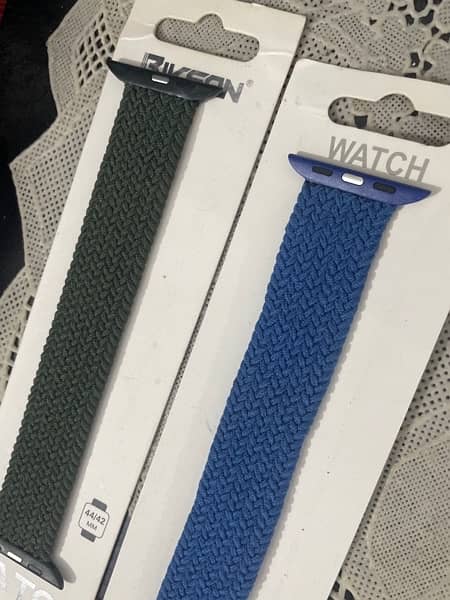 smart watch stretchable bands (blue and green) 3
