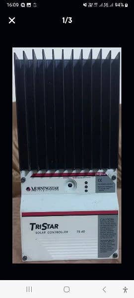Morning star Tristar PWM Solar Charge Controller 1