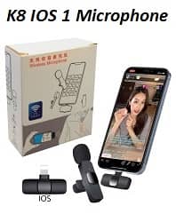 K8 K9 K11 K35 Android Iphone Type C 3.5mm Ios wireless Single Dual mic 3