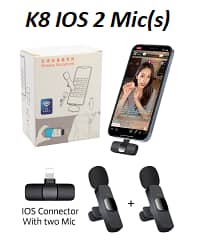 K8 K9 K11 K35 Android Iphone Type C 3.5mm Ios wireless Single Dual mic 5