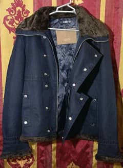 contact 03034421458 made in Zara jacket dark blue colour