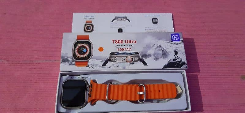 t800 ultra smart watch wireless charger 6
