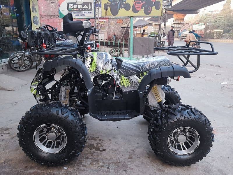 reverse gear 125cc jeep quad at 4 wheels delivery all Pakistan 7