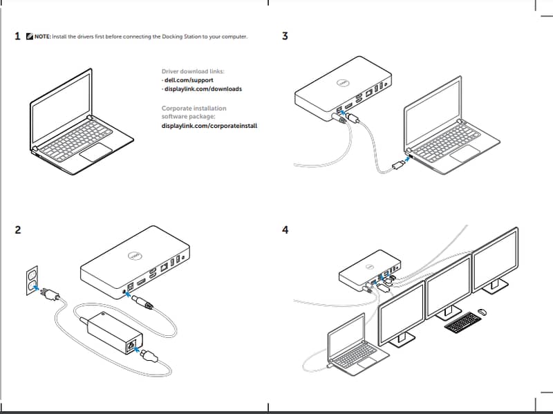 Dell USB 3.0 Ultra HD/4K Triple Display Docking Station (D3100) 7