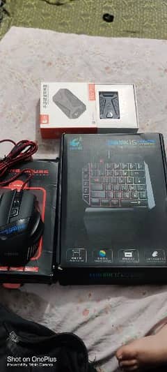 Gaming mouse keyboard device attached with mobile 03139751900