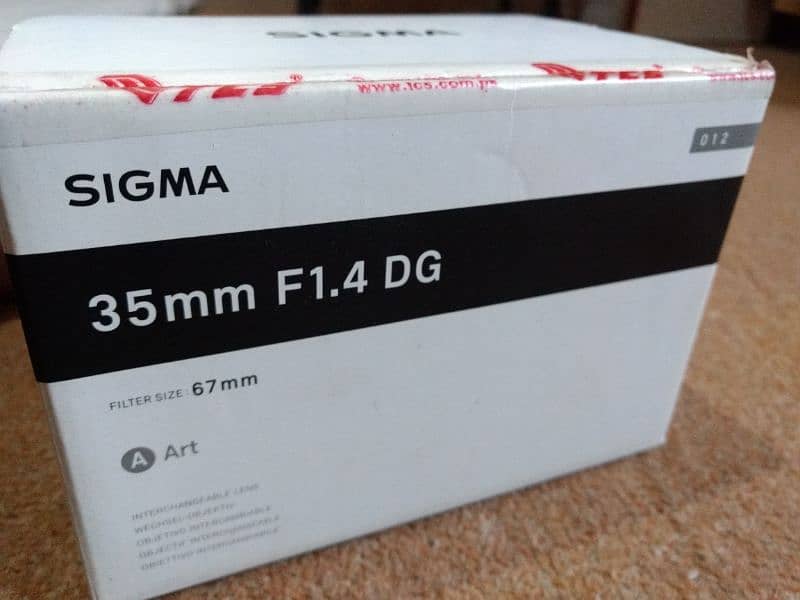 Sony a7iii body Sigma art 35mm1.4 DG with Box 3