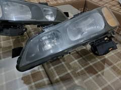 Honda Accord CF3 2000 Front Black Smoke HIDS Headlights Forsale