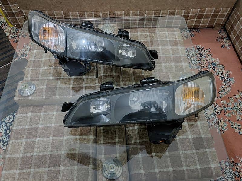 Honda Accord CF3 2000 Front Black Smoke HIDS Headlights Forsale 4