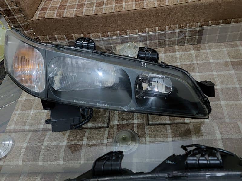 Honda Accord CF3 2000 Front Black Smoke HIDS Headlights Forsale 8
