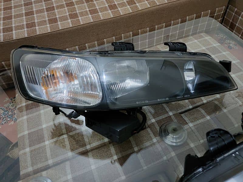 Honda Accord CF3 2000 Front Black Smoke HIDS Headlights Forsale 9