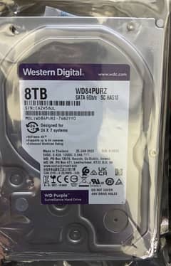 8TB WD Purple brand new pin pack internal Hard Disk Drive  CCTV HDD 0