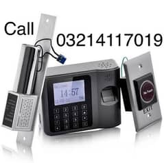 Zkteco Finger and Face Attendence machine electric Door lock