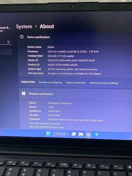 core i5 12th generation Lenovo laptop 5