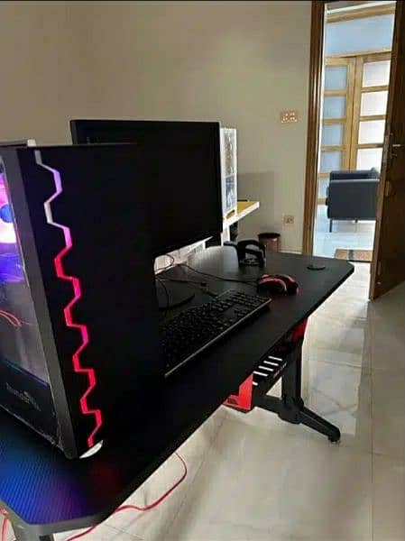 rgb gaming study table desk 55 inch 2