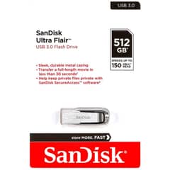 Sandisk Ultra Flair USB 3.0 512 Gb 0