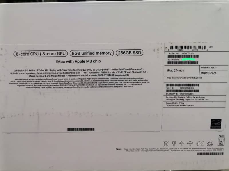 iMac M1 24 inches  8gb 256gb ssd green  pinpacked 3