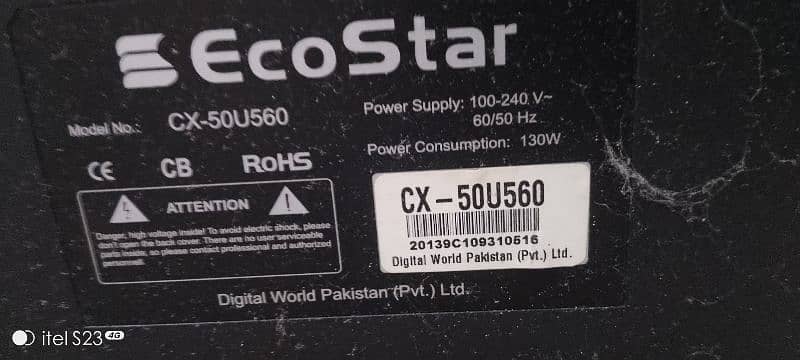 Ecostar 50 " Led for sale in scratch less awesome condition 10/10 hai 1