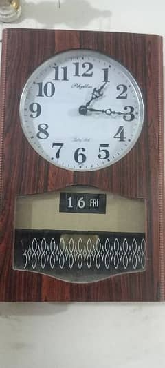 Antique wall clock Japan Pendulum Rhythm vintage day date Strike