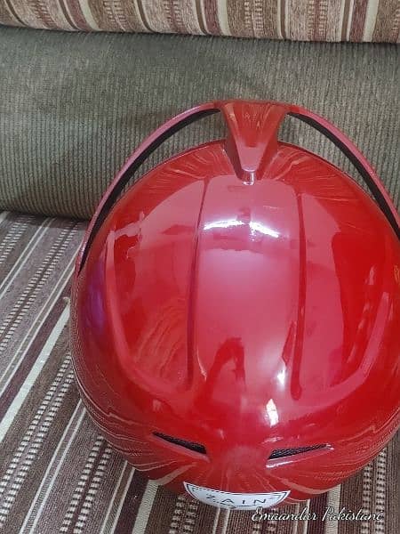 Open Face Helmet With Shed Red Stylish Good Condition Free Delivery 4