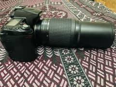 Nikon D90 with 70-300mm lens, Battery, Charger and Bag