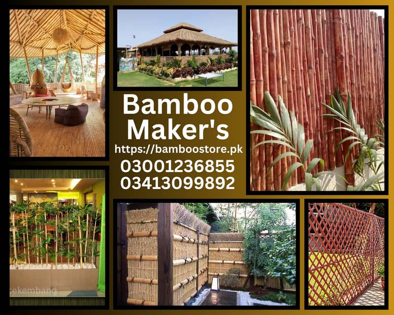 bamboo work/animal shelter/parking shades/wall Partitions/Jaffri shade 8