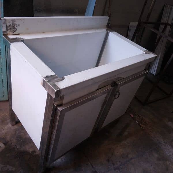 washing sink size 24x48 double tub stainless Steel 6