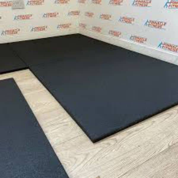 Gym Rubrr Tiles / WPC Fluted Panel / Wooden Floor / Vinyl Floor / Matt 7