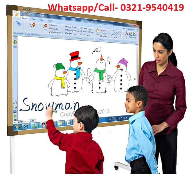 Interactive Touch Led Screen, Smart Board, Digital Board, Online Board 2