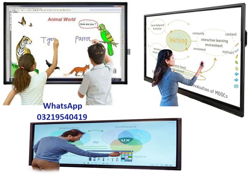 Interactive Touch Led Screen, Smart Board, Digital Board, Online Board 3