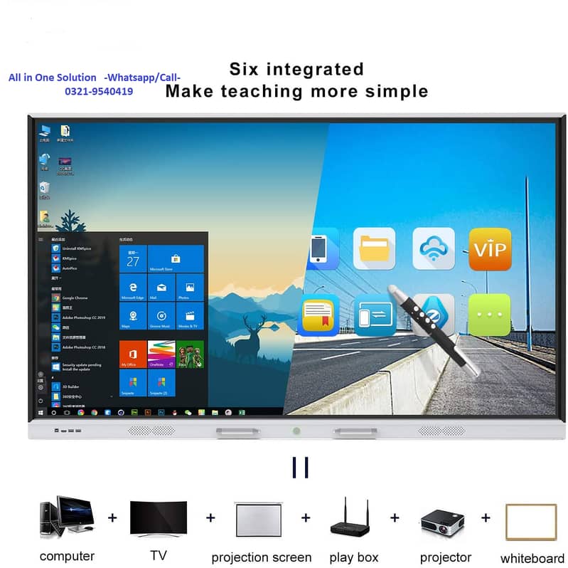 Interactive Touch Led Screen, Smart Board, Digital Board, Online Board 6