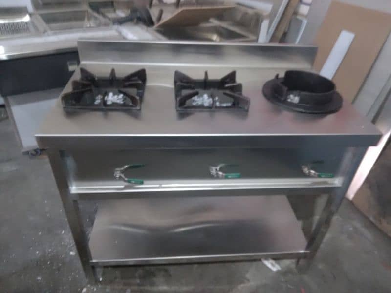 stove 3 burners size 24x43 inches stainless steel 7