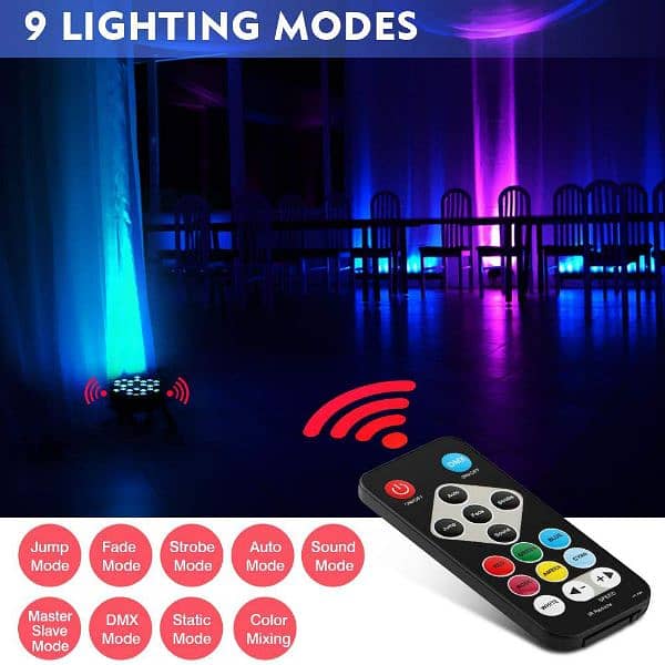 36 LED STAGE RGB LIGHT DJ WITH REMOTE 3