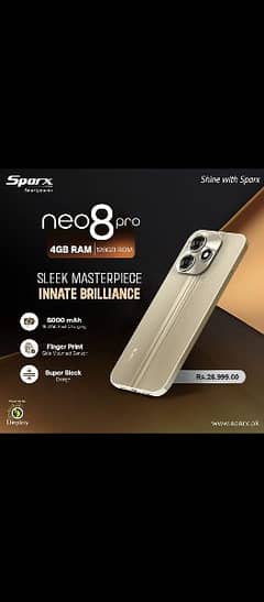 SPARX NEO 8 PRO (4GB/128GB) COMPANY BOX PACK