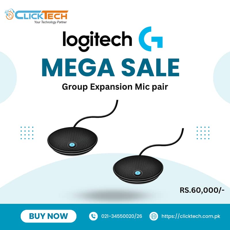 Logitech Group Expansion Mics | Meetup Mic| Rally Microphone 0
