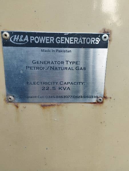 Toyota Generator 22.5 kva 0