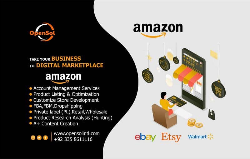 Amazon, EBay, Etsy Account Service Listing, PPC, PL, Retail, Wholesale 0