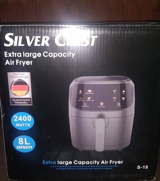 Silver Crest Air Fryer S-18 0