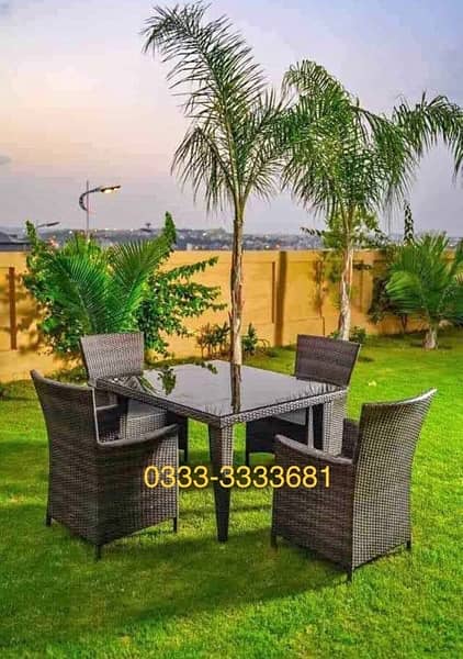 Rattan Dining Chairs Outdoor Cafe Furniture 1